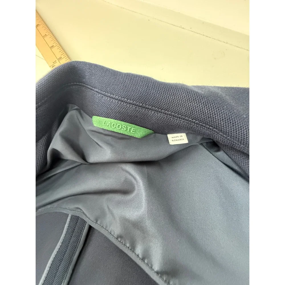 Lacoste Navy Blue Pique Knit Two-Button  Blazer Mens US S‎ FR 46